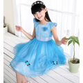 vestidos baratos 110-160 cm para los niños fiesta de Nochebuena vestidos de noche azul ropa encantadora de año nuevo en oferta